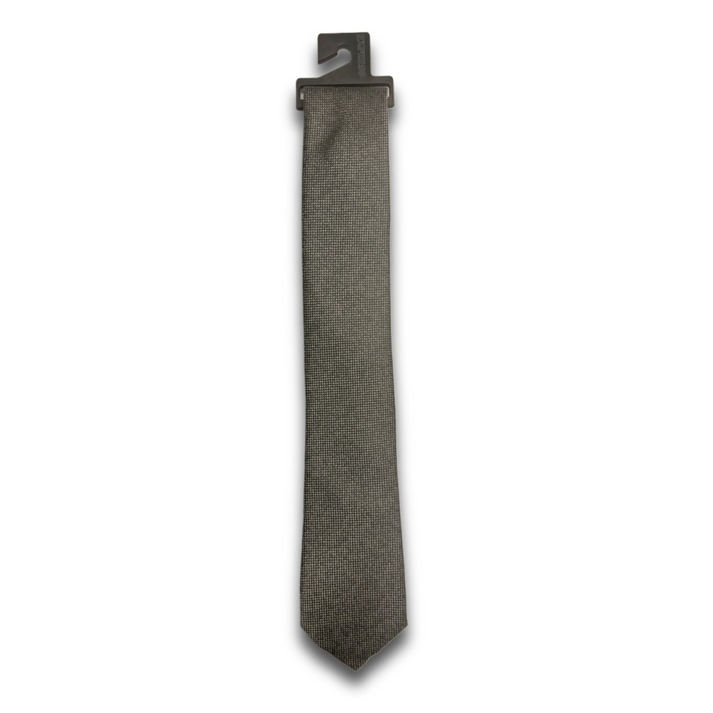 Express Men's Grey Textured Silk-Blend Tie